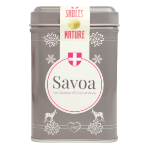 "Boîte rétro grise" - Sablés nature