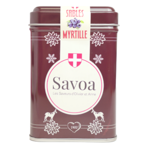 "Boîte rétro marron" - Fourrés à la myrtille
