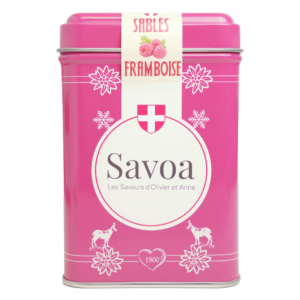 "Boîte rétro rose" - Fourrés à la framboise
